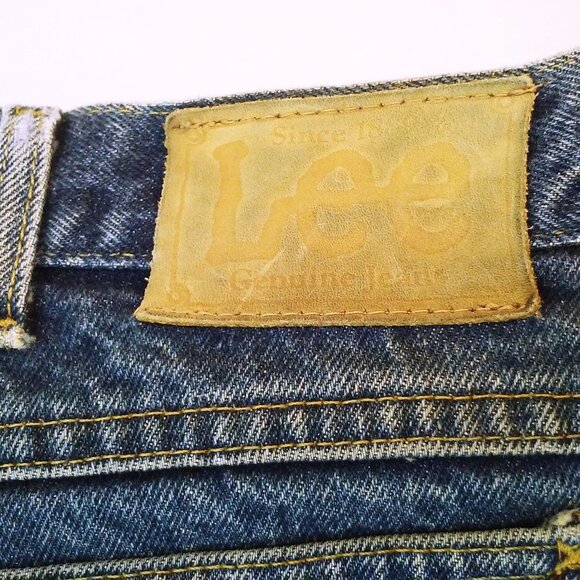 Vintage 70s-80s LEE Denim Jeans Men-40x30 Bootcut 5-Pocket Faded Soft-Worn Flaws - Picture 8 of 12